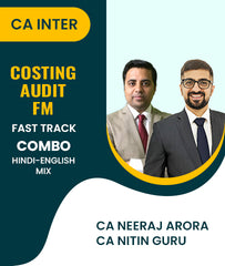 CA Inter Costing, Audit and FM Fast Track Combo By CA Neeraj Arora and CA Nitin Guru - Zeroinfy