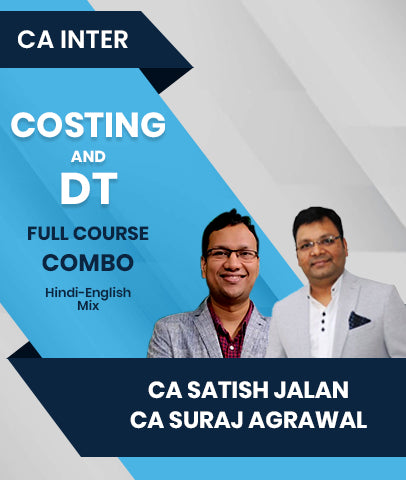 CA Inter Costing and DT Full Course Combo By CA Satish Jalan and CA Suraj Agrawal