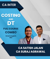 CA Inter Costing and DT Full Course Combo By CA Satish Jalan and CA Suraj Agrawal