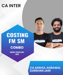 CA Inter Costing and FM SM Combo By CA Anshul Agrawal and Darshan Jain - Zeroinfy