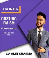 CA Inter Costing and FM SM Exam Oriented Combo By CA Amit Sharma - Zeroinfy