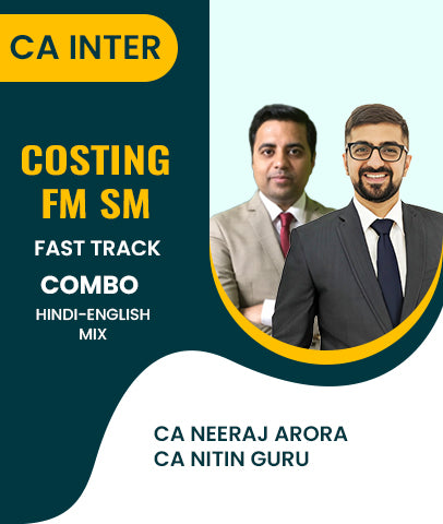 CA Inter Costing and FM SM Fast Track Combo By CA Neeraj Arora and CA Nitin Guru - Zeroinfy