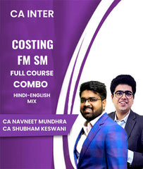 CA Inter Costing and FM SM Full Course Combo By Navneet Mundhra and Shubham Keswani - Zeroinfy