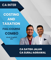 CA Inter Costing and Taxation Full Course Combo By CA Satish Jalan and CA Suraj Agrawal