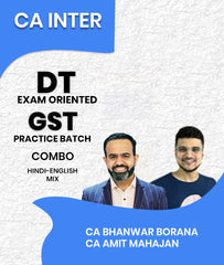 CA Inter DT Exam Oriented and GST Practice Batch Combo By CA Bhanwar Borana and CA Amit Mahajan