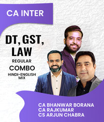 CA Inter DT, GST and Law Regular Combo By CA Bhanwar Borana, CA Rajkumar and CS Arjun Chabra - Zeroinfy