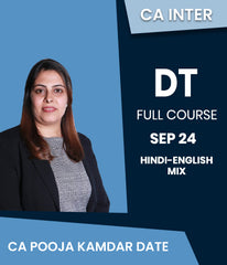 CA Inter Direct Tax (DT) Full Course By CA Pooja Kamdar Date Sep 24