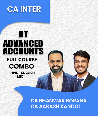 CA Inter Direct Tax (DT) and Advanced Accounts Full Course Combo By CA Bhanwar Borana and CA Aakash Kandoi - Zeroinfy