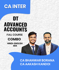 CA Inter Direct Tax (DT) and Advanced Accounts Full Course Combo By CA Bhanwar Borana and CA Aakash Kandoi