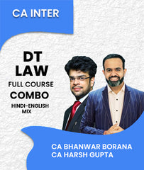 CA Inter Direct Tax (DT) and Law Full Course Combo By CA Bhanwar Borana and CA Harsh Gupta - Zeroinfy