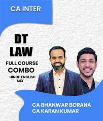 CA Inter Direct Tax (DT) and Law Full Course Combo By CA Bhanwar Borana and CA Karan Kumar - Zeroinfy