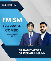 CA Inter FM SM Full Course Combo By CA Namit Arora and CA Rishabhh Jainn