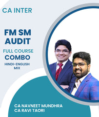 CA Inter FM SM and Audit Full Course Combo By CA Navneet Mundhra and CA Ravi Taori - Zeroinfy