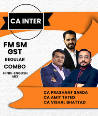 CA Inter FM SM and GST Regular Combo By CA Prashant Sarda, CA Amit Tated and CA Vishal Bhattad - Zeroinfy