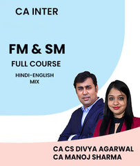 CA Inter FM & SM Full Course By MEPL Classes CA CS Divya Agarwal & CA Manoj Sharma