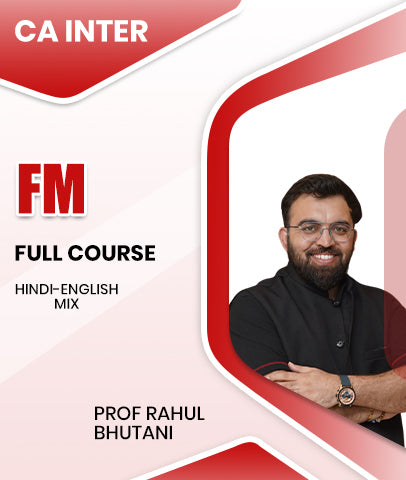 CA Inter Financial Management Full Course By Prof Rahul Bhutani