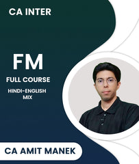 CA Inter Financial Management (FM) Full Course By CA Amit Manek - Zeroinfy