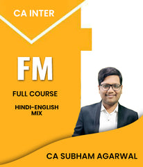 CA Inter Financial Management (FM) Full Course By CA Shubham Agarwal
