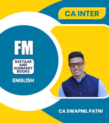 CA Inter Financial Management (FM) RAFTAAR and Summary Books By CA Swapnil Patni