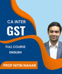 CA Inter GST Full Course In English By J.K.Shah Classes - Prof Nitin Nahar