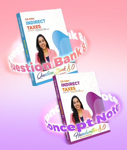 CA Inter GST Handwritten Notes and Question Bank Combo By CA Riddhi Baghmar