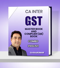 CA Inter GST MASTER BOOK and COMPLIER (QB) Book Combo By CA RajKumar