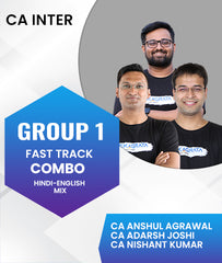 CA Inter Group 1 Fast Track Combo By CA Anshul Agrawal, CA Adarsh Joshi and CA Nishant Kumar - Zeroinfy