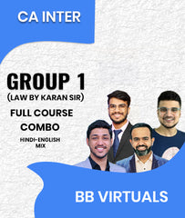 CA Inter Group 1 Full Course Combo By BB Virtuals (Law By Karan Sir)