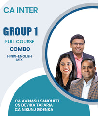 CA Inter Group 1 Full Course Combo By CA Avinash Sancheti, CS Devika Taparia and CA Nikunj Goenka