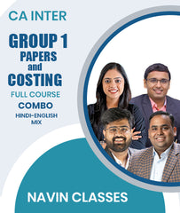 CA Inter Group 1 Papers and Costing Full Course Combo By Navin Classes