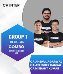 CA Inter  Group 1 Regular Combo By CA Anshul Agarwal, CA Abhishek Bansal and Nishant Kumar