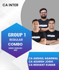 CA Inter  Group 1 Regular Combo By CA Anshul Agarwal, CA  Adarsh Joshi and Nishant Kumar