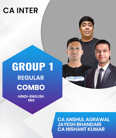 CA Inter Group 1 Regular Combo By CA Anshul Agarwal, Jayesh Bhandari and Nishant Kumar
 - Zeroinfy