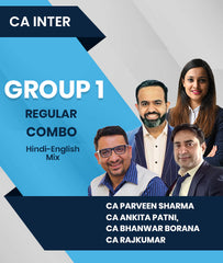 CA Inter Group 1 Regular Combo By CA Parveen Sharma, CA Ankita Patni, CA Bhanwar Borana and CA Rajkumar