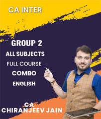 CA Inter Group 2 All Subjects Full Course Combo In English By CA Chiranjeev Jain Classes - Zeroinfy