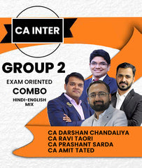 CA Inter Group 2 Exam Oriented Combo Batch By CA Darshan Chandaliya, CA Ravi Taori, CA Prashant Sarda and CA Amit Tated - Zeroinfy