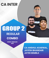 CA Inter Group 2 Full Course Combo By CA Anshul Agarwal, CA Jayesh Bhandari and Jatin Dembla