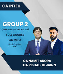 CA Inter Group 2 Full Course Combo By CA Namit Arora and CA Rishabhh Jainn (SM By Namit Arora Sir)
