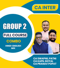 CA Inter Group 2 Full Course Combo By CA Swapnil Patni, CA Kapil Goyal and CA Pranav Popat