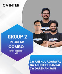 CA Inter Group 2 Regular Combo By CA Anshul Agarwal, CA Abhishek Bansal, CA Darshan Jain