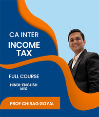 CA Inter Income Tax Full Course By J.K.Shah Classes - Prof Chirag Goyal