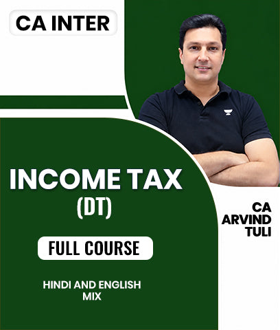 CA Inter Income Tax (DT) Full Course By CA Arvind Tuli