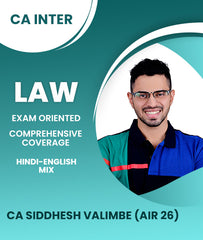 CA Inter Law Exam Oriented Comprehensive Coverage Batch By CA Siddhesh Valimbe - Zeroinfy