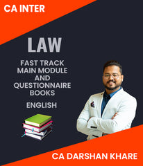 CA Inter Law Fast Track Main Module and Questionnaire Books By CA Darshan Khare - Zeroinfy