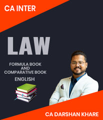 CA Inter Law Formula Book and Comparative Book By CA Darshan Khare