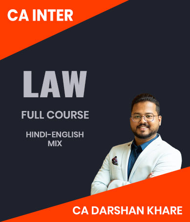 CA Inter Law Full Course By CA Darshan Khare