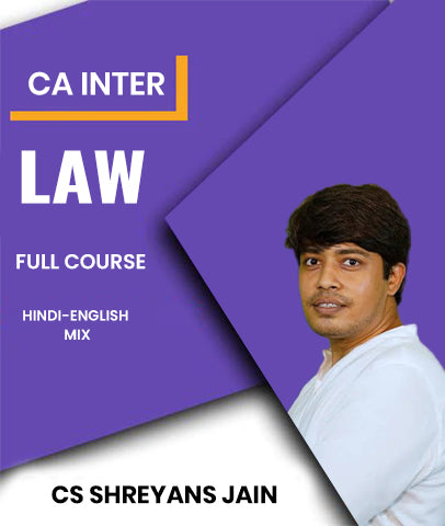 CA Inter Law Full Course By CS Shreyans Jain