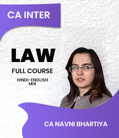 CA Inter Law and GST Full Course Video Lectures By CA Navni Bhartiya and CA Rajkumar - Zeroinfy