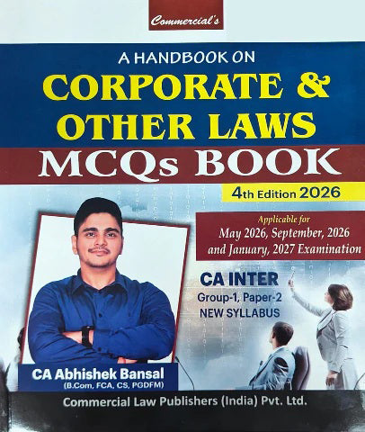 CA Inter Law MCQ Book By CA Abhishek Bansal