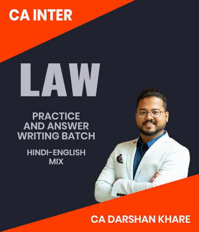 CA Inter Law Practice and Answer Writing Batch By CA Darshan Khare